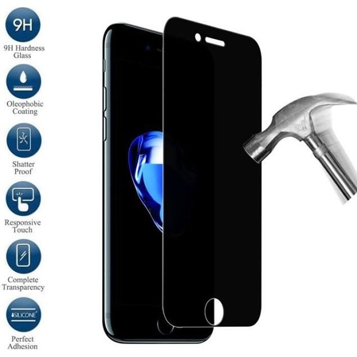 [Compatible Apple iPhone SE 2020] Verre Trempe Anti Espion Film Vitre Protection Ecran Ultra Resistant [Phonillico®]