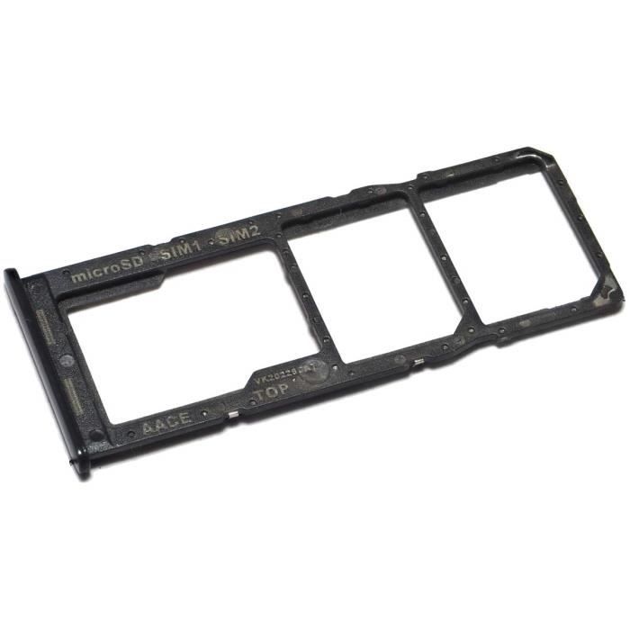 Tiroir Carte SIM pour Samsung Galaxy A13 (SM-A135F-DS), Dual-SIM + Micro-SD Porte, Remplacement Original, Noir