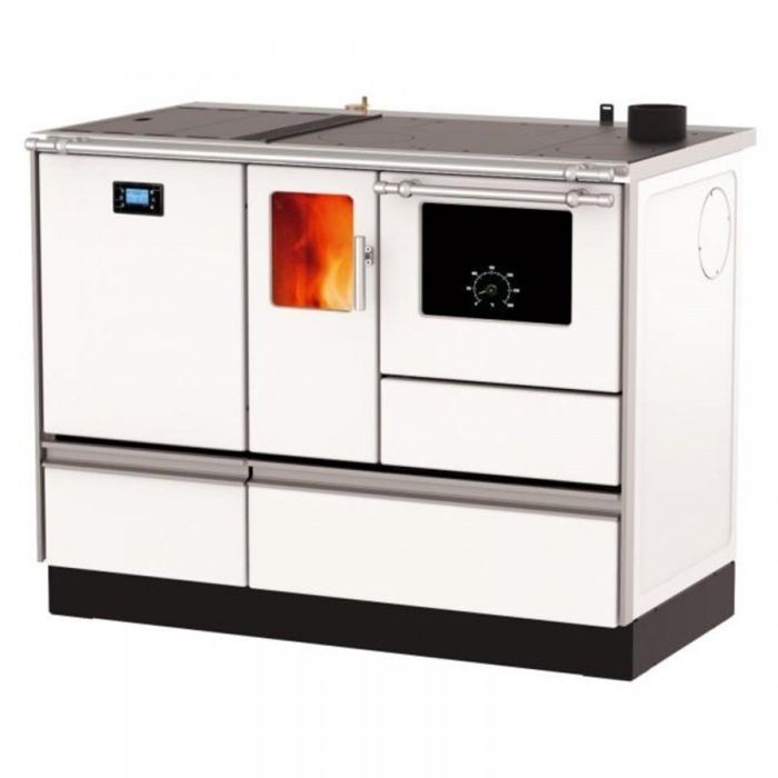 Cuisinière Granulés avec bouilleur Sannover 20 kW Blanc