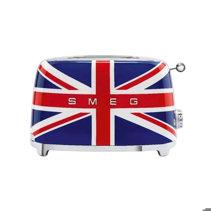SMEG Grille Pain 2 tranches Années 50 - 950W Union Jack TSF01UJEU Bleu