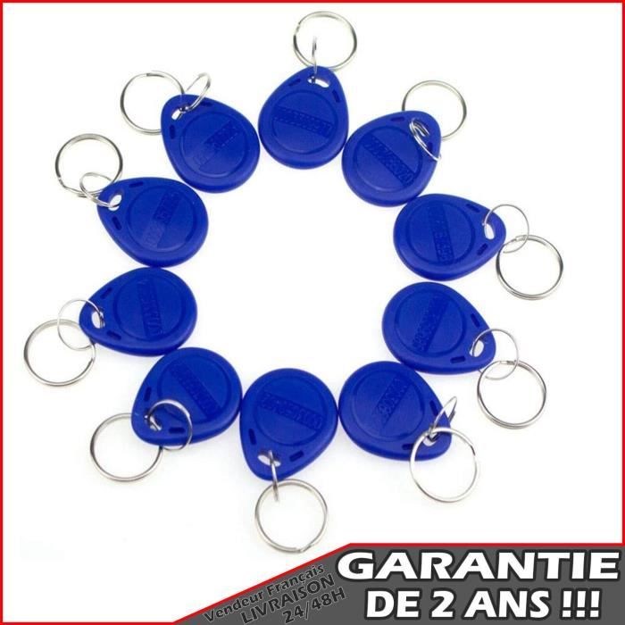 Porte-clés RFID UID Modifiable – Lot De 5, 13,56 MHz, Secteur 0 Bloc 0 Réinscriptible, Bleu - 3