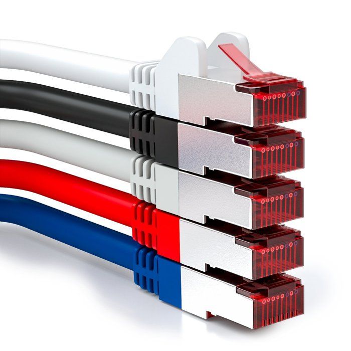 5x-0-25m-c-ble-patch-cat6-pimf-s-ftp-un-blindage-cat-6-rj45-c-ble