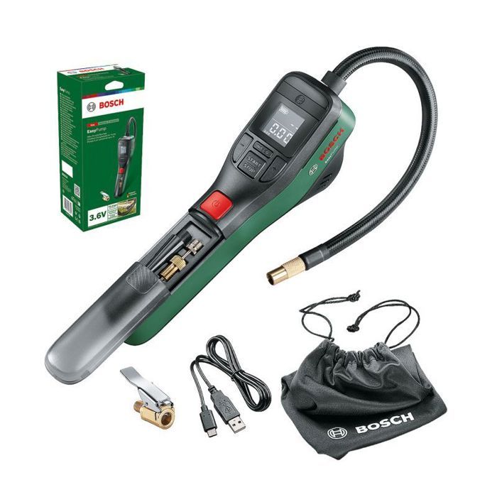 Pompe électrique - BOSCH - Easypump - Gonflage jusquà 103 bar - Sans fil - Légère et compacte