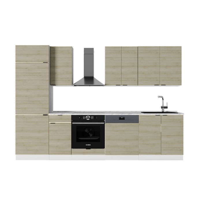 Vicco Cuisine en angle R-Line Blanc brillant/Anthracite