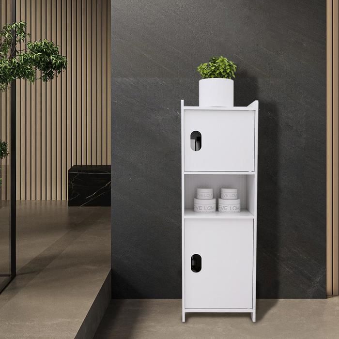 SoBuy Meuble Bas de Salle de Bain Armoire Toilette Commode Meuble de