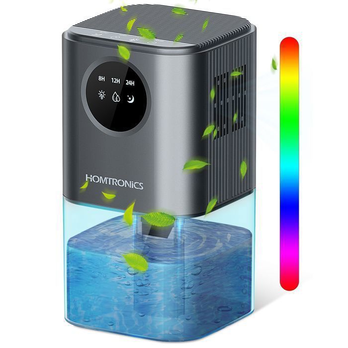 Deshumidificateur d Air Anti Moisissure Homtronics Deshumidificateur d air 1700ml