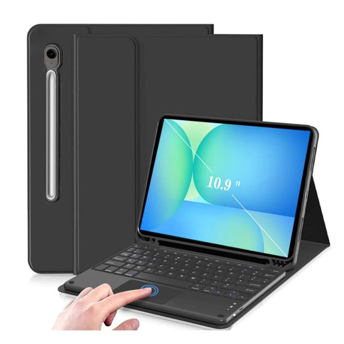 Étui Pour Tablette Avec Clavier, Clavier Détachable Sans Fil Pour