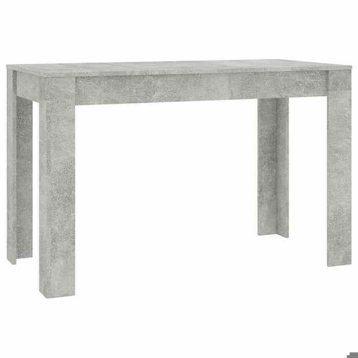 Gris Table de salle à manger - SARAZYJ - 2/4 Personnes - Gris béton 120x60x76 cm - Bois dingénierie LL394