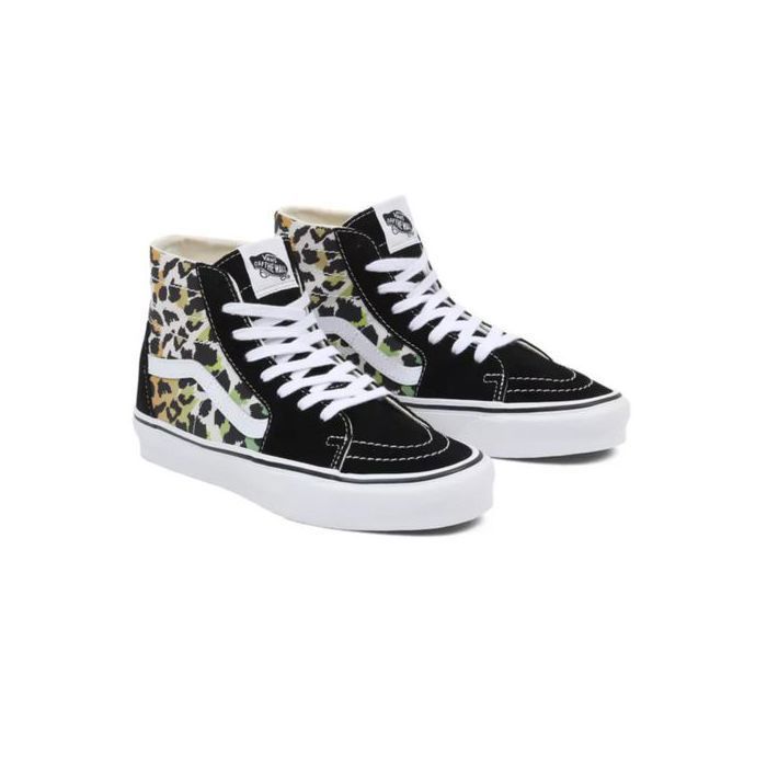 Vans VANS Sk8-Hi Tapered Leopard Multicolore - Baskets Hautes Confortables Unisexes Taille 42 EU