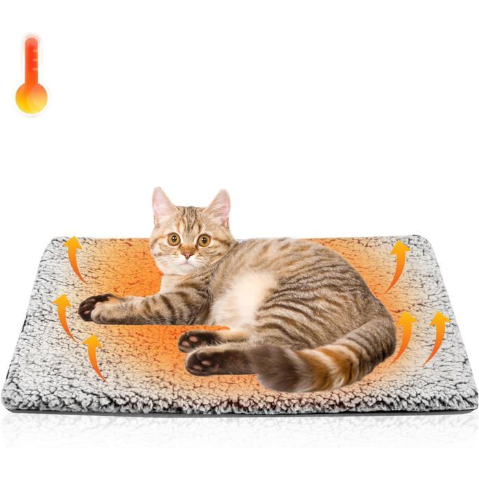 Coussin pour chien - Coussin pour cage - Coussin pour animaux - Lit chauffant pour chat - Tapis ultra-chaud pour chats et chiens -