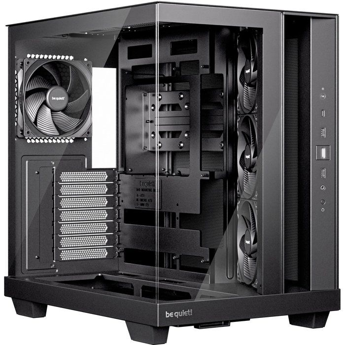 be quiet! Base 500 Boîtier PC vitré Mini ITX / Micro ATX / ATX 4 ventilateurs Pure Wings 3 120 mm - vue 4