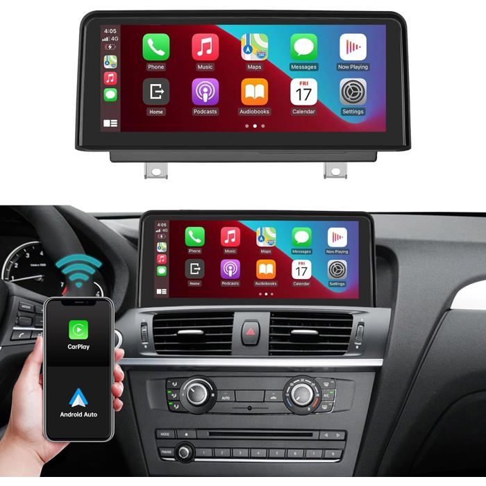 Écran Tactile Ninetom 1025 pour BMW X3/X4 F25 F26 2013-2016 CarPlay/Android Auto