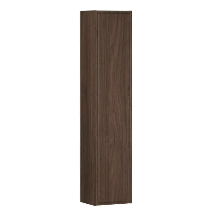 Meuble colonne de salle de bain suspendu TERRA VILLA noyer foncé 30 x 140 cm Meuble colonne de salle de bain suspendu TERRA VILLA noyer foncé 30 x 140 cm