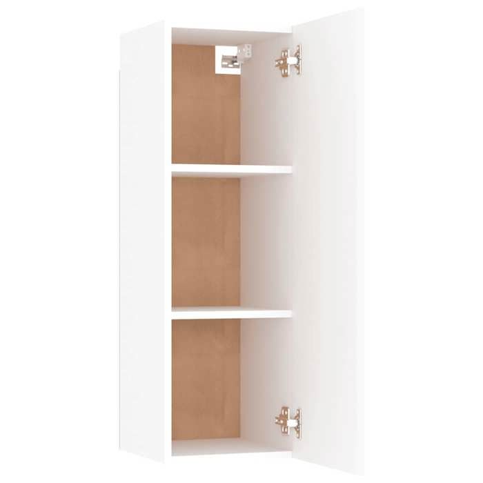 Joli & Fonctionnel -(Blanc)Support média - Meuble TV - Table TV - Blanc 30 5x30x90cm - Bois d’ingénierie - MEUBLE HIFI jgk662379