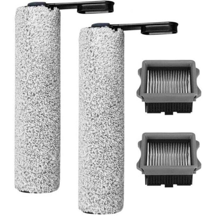 Complet daccessoires pour Aspirateur Tineco Floor S7 S6 XU 2 Rouleaux Brosses et 2 Filtres HEPA S7 Aspirateurs Humides filaire Vi
