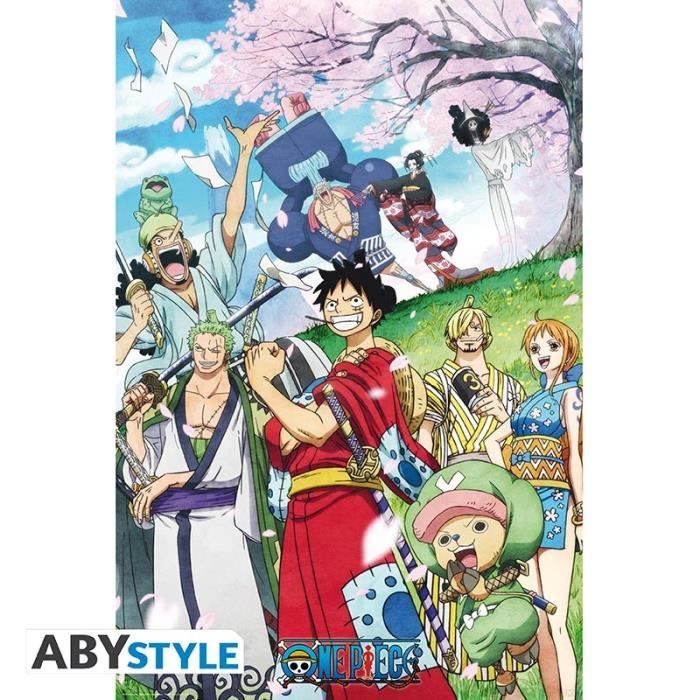 One Piece Poster Wano 91 5 X 61 Cm Cdiscount Maison