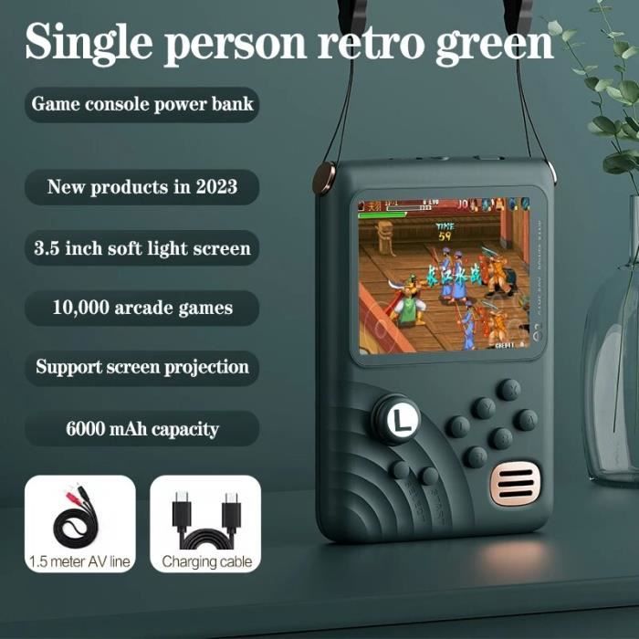 Mini Console Rétro Dinglong RS-96 – 1000 Jeux Intégrés, Écran 3.0 Pouces, Batterie 500 MAh, Sortie AV – Idéale Pour Enfants Et Adultes