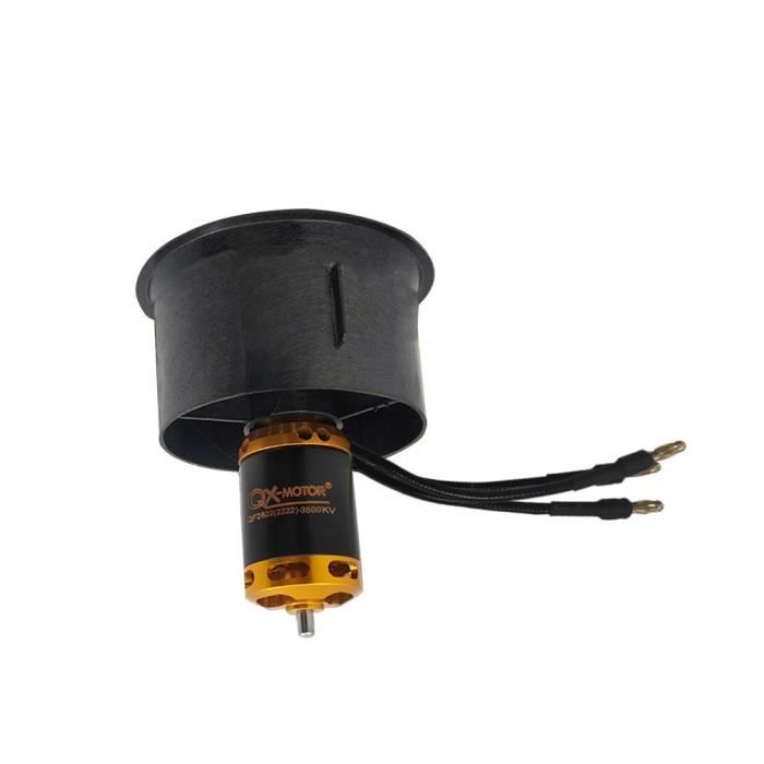 Powerfun EDF Ventilateur conduit 11 pales 70 mm avec moteur sans balais RC 3400 KV avec ESC 80 A (2~6S) Testé pour avion EDF 4S RC Jet Powerfun EDF Ventilateur conduit 11 pales 70 mm avec moteur sans balais RC 3400 KV avec ESC 80 A (2~6S) Testé pour avion EDF 4S RC Jet