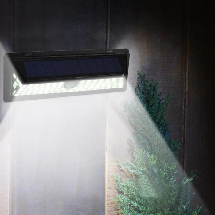 Lumière Solaire Extérieure 100 LED Avec Détecteur PIR - Éclairage Sécurité Mur Jardin - Étanche