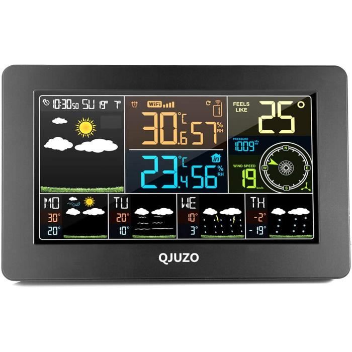 Station Météo Multifonction Station Météo Intérieur Extérieur Vexloria - Capteur Sans Fil, Prévisions, Thermo-Hygro, Alarme, Écran Rétroéclairé Station Météo Multifonction Station Météo Intérieur Extérieur Vexloria - Capteur Sans Fil, Prévisions, Thermo-Hygro, Alarme, Écran Rétroéclairé
