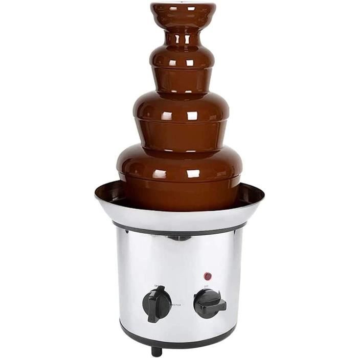 Fontaine à chocolat électrique à 4 niveaux - 170 W - En acier