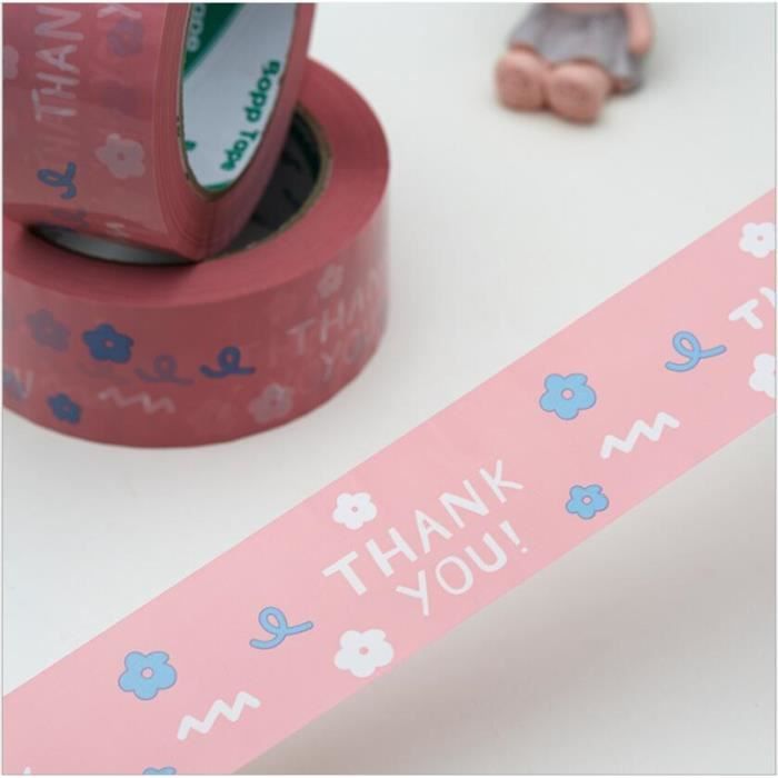 Ruban de coton de remerciement - 15 mm (5/8 po.), emballage cadeau 10 yards (9 m), ruban de remerciement pour le client, cadeau de mariage, emballage pour petite entreprise - France