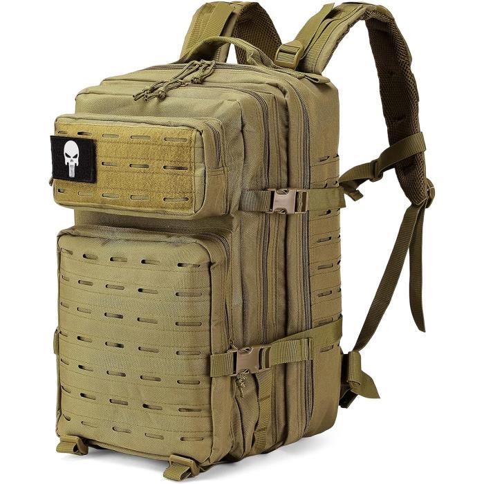 Sac à dos Tactique 50L Type Militaire Voyage Randonnée Trekking