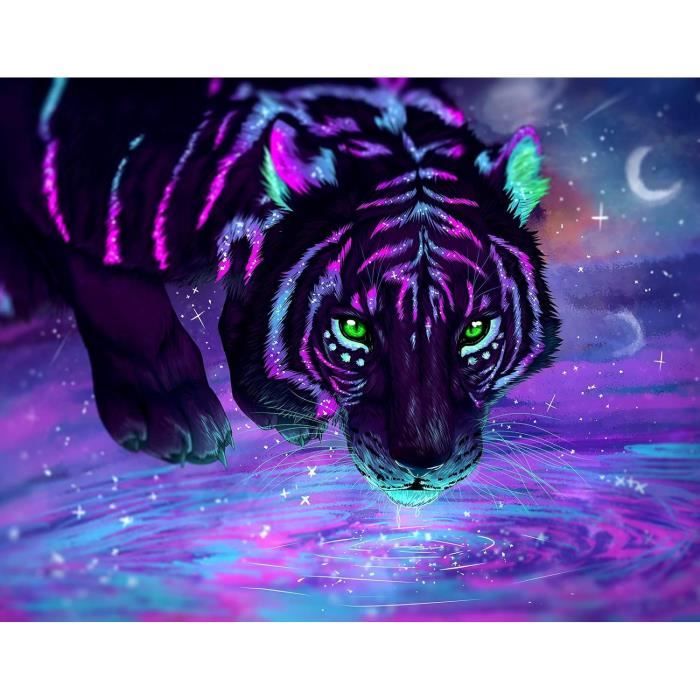 Kit De Broderie Diamant 5D Complet Cheval Noir Bricolage