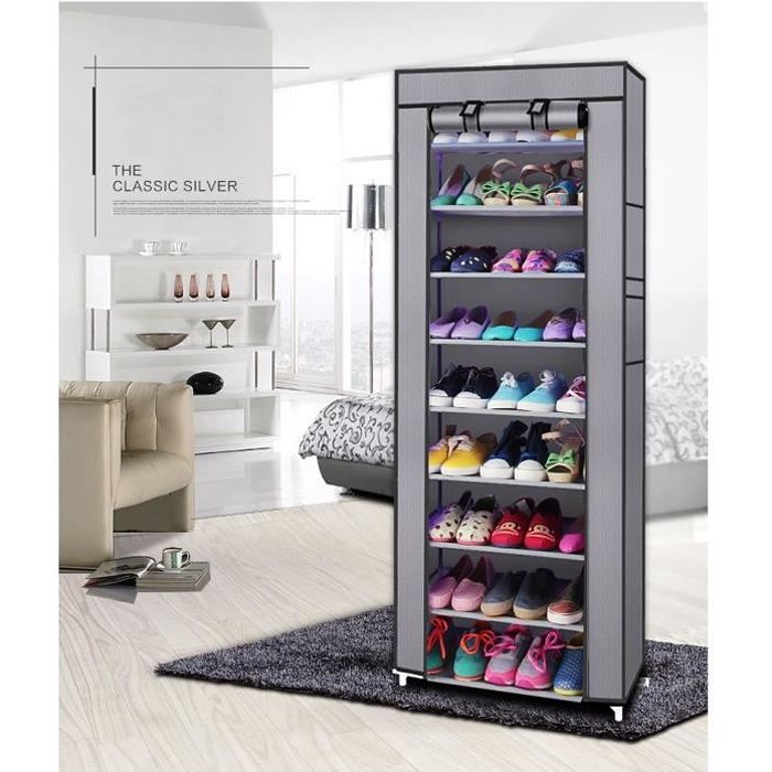 Meuble A Chaussures En Toile Achat Vente Pas Cher