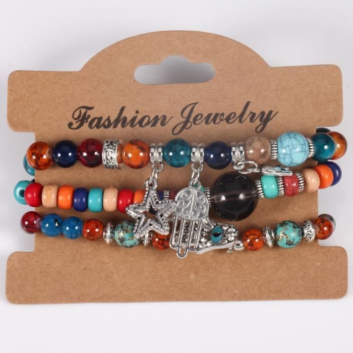 anniversaire amiti/é bracelet /à breloques avec 22 breloques plaqu/é argent cadeau pour fille adolescente Bracelet /à breloques pour fille bleu No/ël
