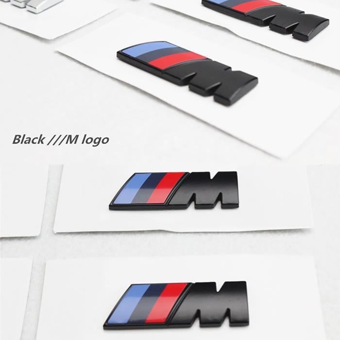 2 pcs Noir M Performance logo emblème badge BMW E36 E39 E46 E90 E60 E30 E34 F10 F20 F30