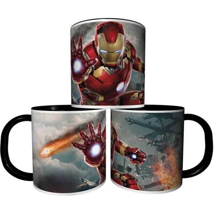 Avengers Marvel Iron Man Super Hero 3D Céramique Tasse 