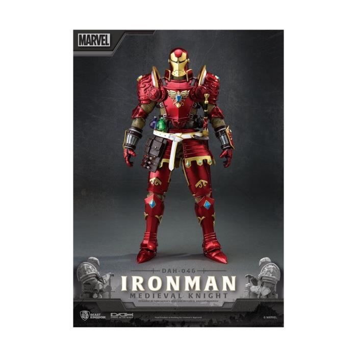 Figurine Marvel Dynamic Action Heroes 1 9 Medieval Knight Iron Man 20 cm Beast Kingdom Toys Cdiscount Jeux Jouets