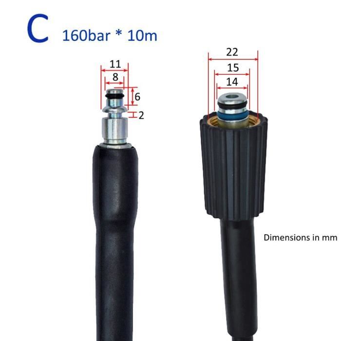 Lot De 10 Clips Ressort Pour Tuyau Nettoyeur Haute Pression Karcher K3 K4 K5 K6 K7 - Référence 50372210