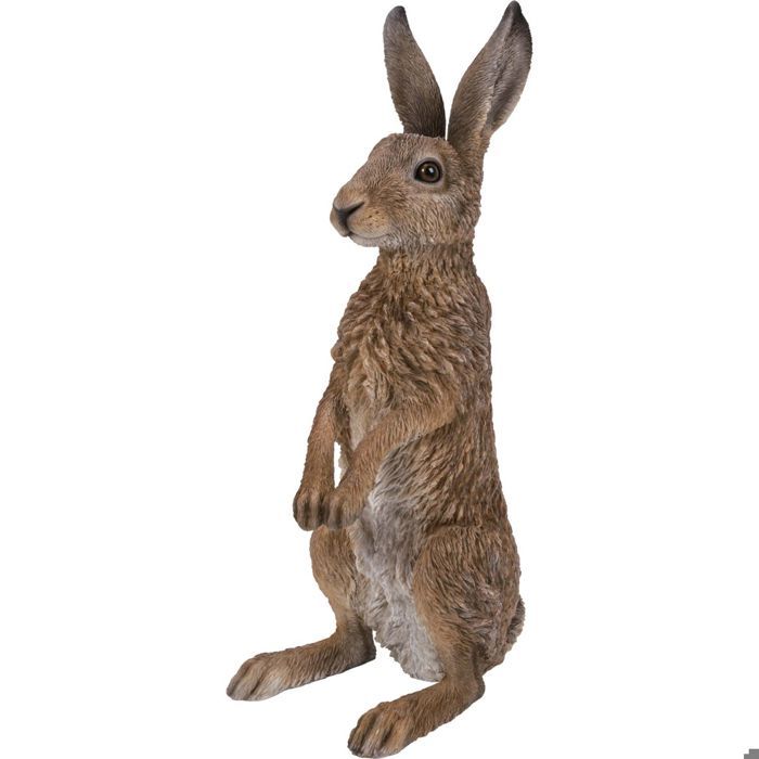 lievre debout en resine 44 cm achat vente statue statuette cdiscount