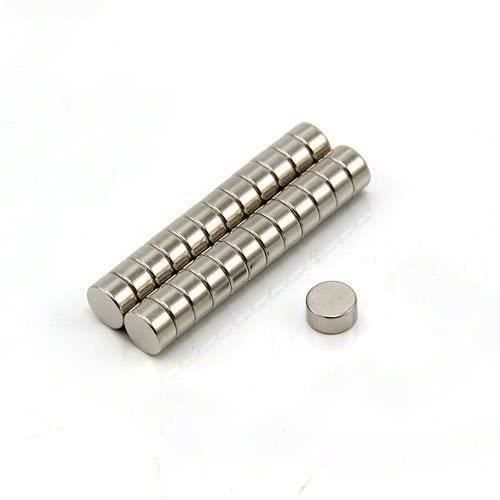 Aimants Néodyme N42 - Lot De 20 - 6mm X 3mm - Force 0.9kg - Revêtement Nickel/Cuivre/Nickel - Multi-Usages