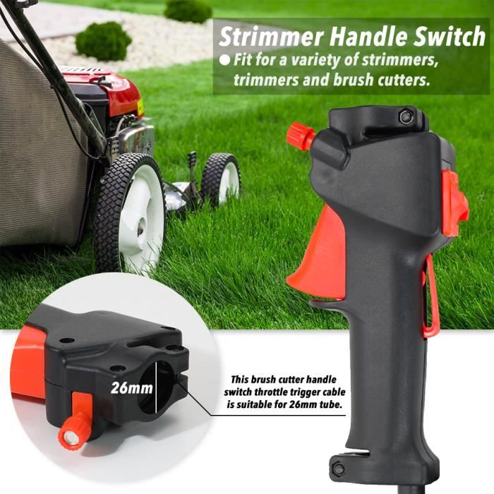remplacement de poign/ée de commutateur de commande dacc/él/érateur de tondeuse /à gazon pour commutateurs de pi/èces de tondeuse /à gazon Stihl FS120 FS Commutateur de poign/ée de coupe-brosse de tondeuse