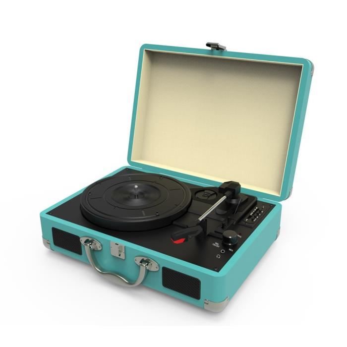 Platine Vinyle Tourne Disque Vintage Valise Plateau Lecteur Vinyle Retro Bluetooth Usb Nostalgie Record Lecteur Avec Haut Parleur Platine Vinyle Avis Et Prix Pas Cher Cdiscount