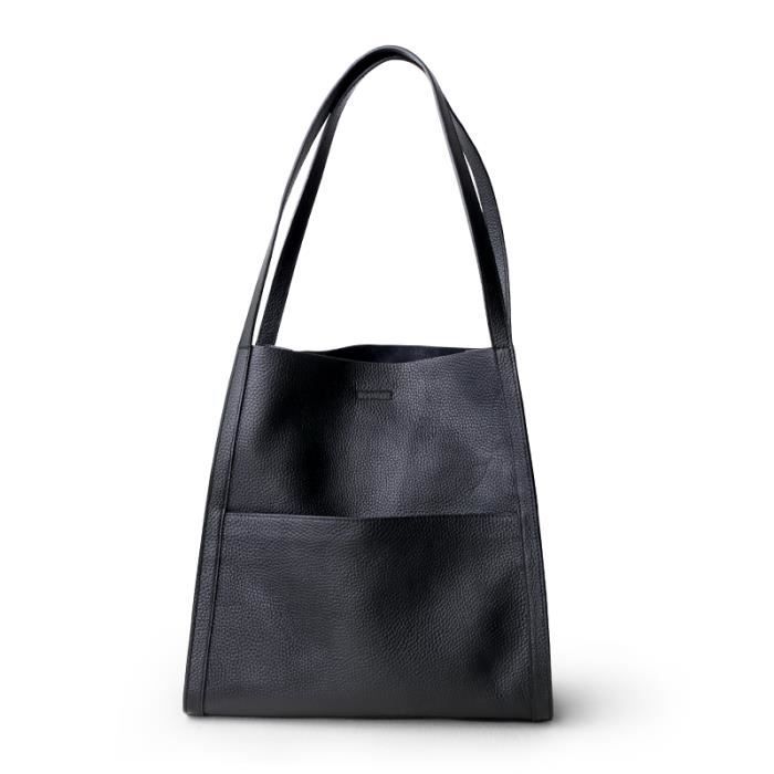 Noir 30cm Sac Main En Cuir V ritable Peau De Vache Pour