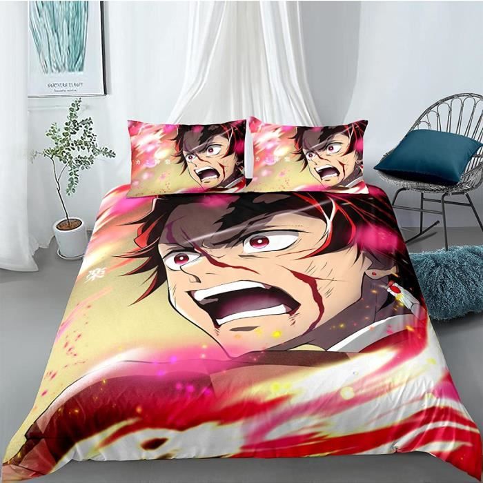 Housse De Couette 3D Five Nights At Freddy's - Microfibre Douce, Taille Simple 140x200 Cm