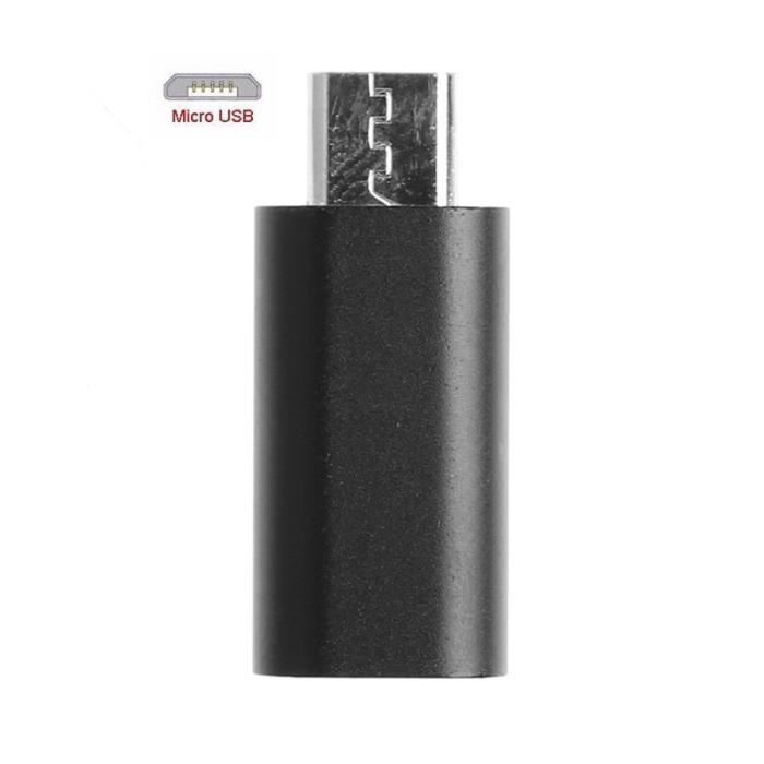 Accessoires Téléphone,Adaptateur Lightning femelle vers Micro USB mâle à 8 broches,convertisseur pour téléphone Android - Type BK