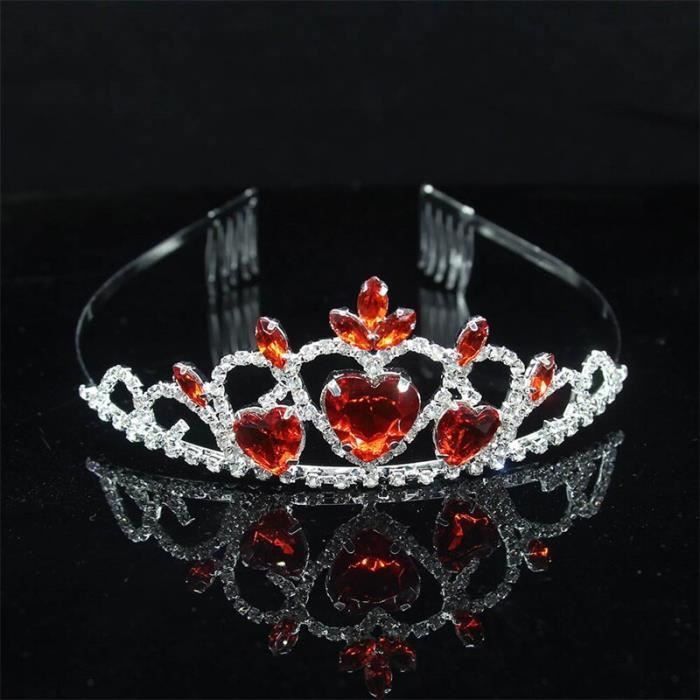 Couronne TOVINANNA Pour Enfants - Diadème Cristal Pour Anniversaire Et Mariage