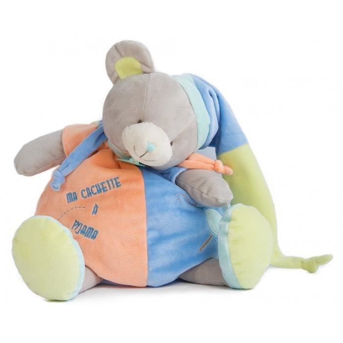 Babynat Doudou Range Pyjama Ours Collection Gourmandise 54 Cm Bleu Bebe Garcon Bn0128 Cdiscount Puericulture Eveil Bebe