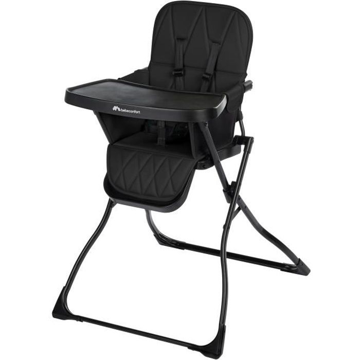 BEBECONFORT LILY Chaise haute bébé ultra compacte et légère confort optimal de 6 mois à 3 ans jusquà 15 kg Tinted graphite
