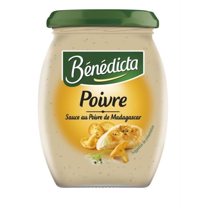 BENEDICTA - Sauce Poivre 260G - Lot De 4
