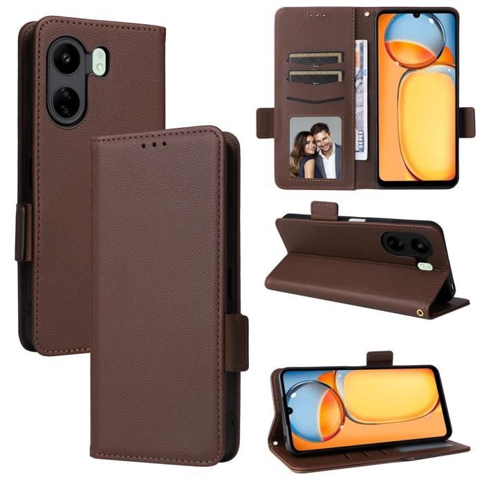 Cover per Xiaomi Redmi 13C 4G / Redmi 13C 5G, Flip Caso in PU Pelle Premium Portafoglio