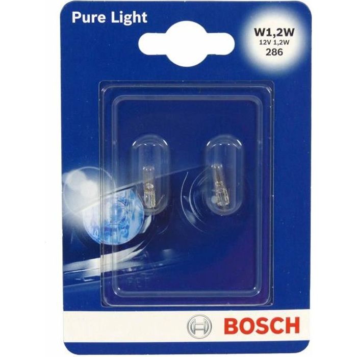 BOSCH Ampoule Pure Light 2 W1,2W 12V 1,2W - Cdiscount Auto