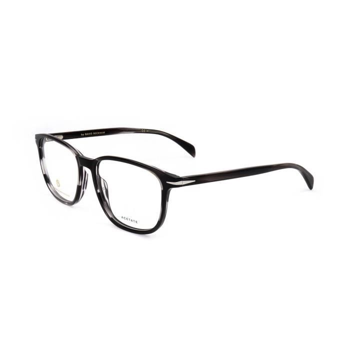 lunettes de vue david beckham db 1017 55/17/150 2w8 grey horn acetate man dbe frame db 1017 2w8 55 17 150