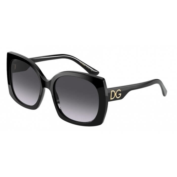 Dolce & Gabbana Lunettes de soleil DG4385 501 / 8G Noir gris 58 mm Femme