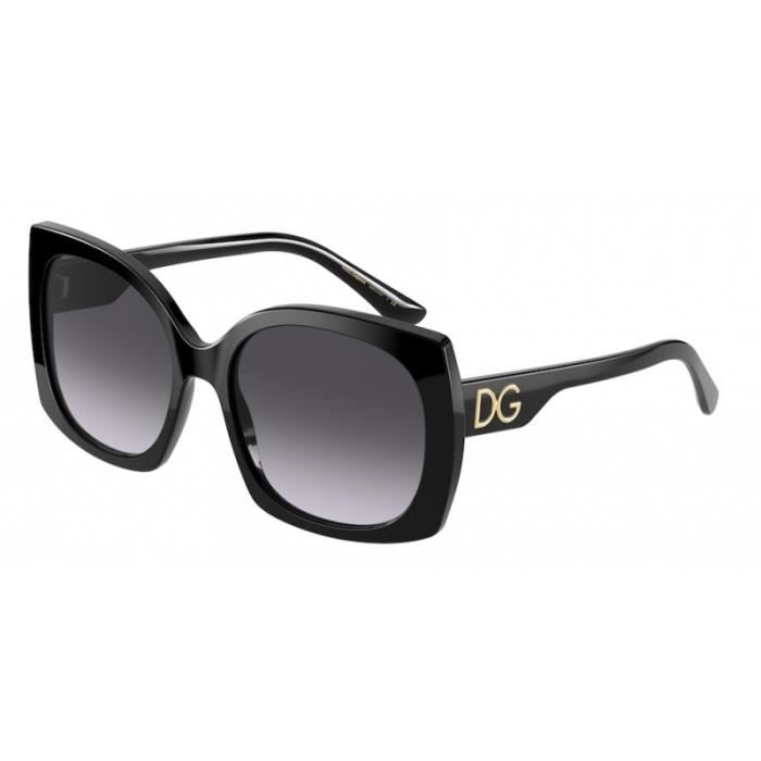 Dolce Gabbana Lunettes de soleil DG4385 501 8G Noir gris 58 mm Femme Achat Vente lunettes de soleil Femme Adulte Cdiscount